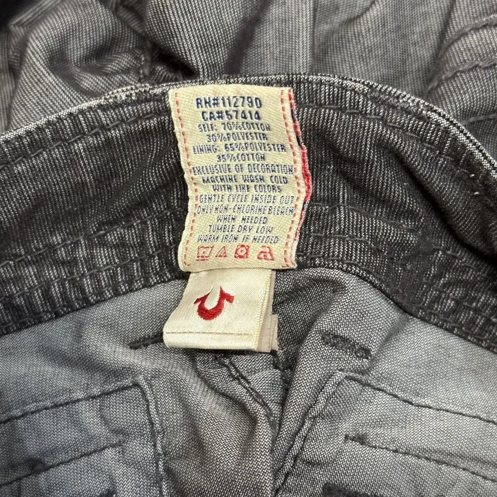 Vintage 2000s True Religion Black Cargo Pants